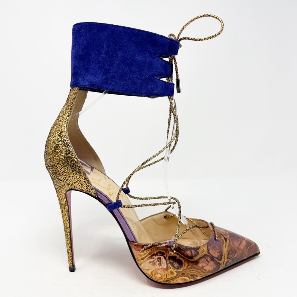 Christian Louboutin Corsankle Lace Up Heels Womens Size EU 40 - Picture 8 of 16